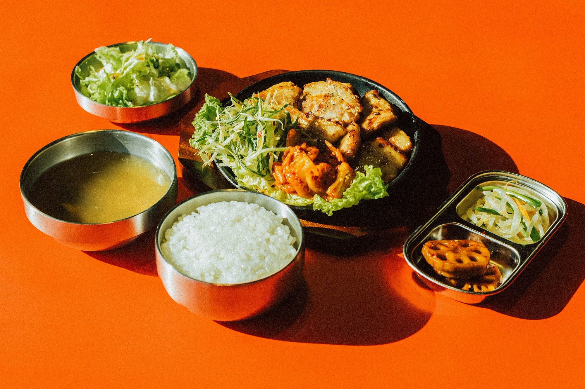 人気No.1サムギョプサル定食
